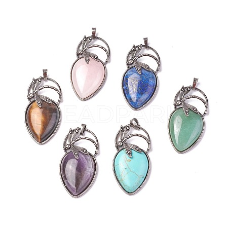 Natural & Synthetic Mixed Stone Pendants G-I220-G-1