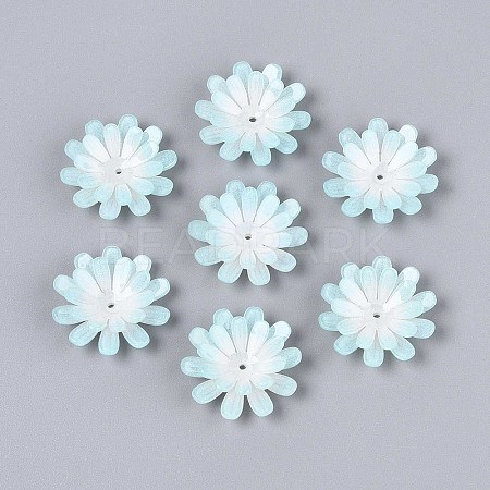 Flower Acrylic Bead Caps SACR-T017-50B-1