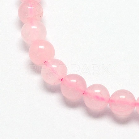 Natural  Rose Quartz Beads Strands G-L104-4mm-01-1