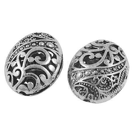 Tibetan Style Filigree Beads TIBEB-A12190-FF-1