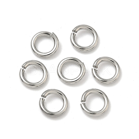 Tarnish Resistant 304 Stainless Steel Open Jump Rings X-STAS-R065-42-1