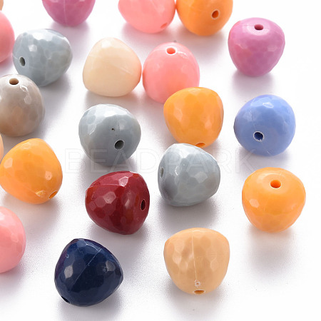 Opaque Acrylic Beads MACR-S373-10A-1