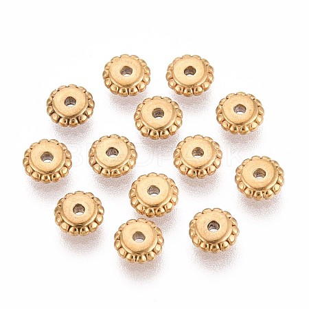 304 Stainless Steel Disc Beads STAS-P319-14A-G-1