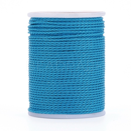 Round Waxed Polyester Cord X-YC-G006-01-1.0mm-14-1