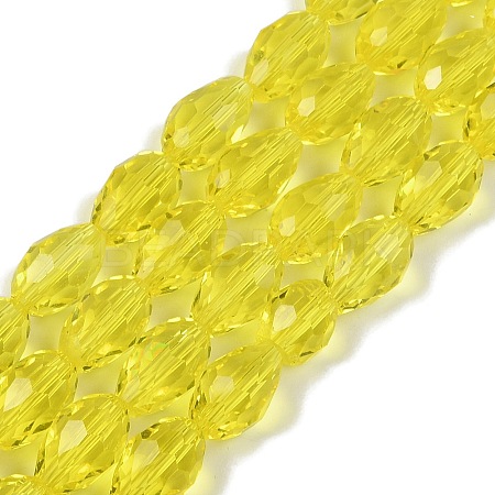 Transparent Glass Beads Strands EGLA-N013-T6mm-D26-1