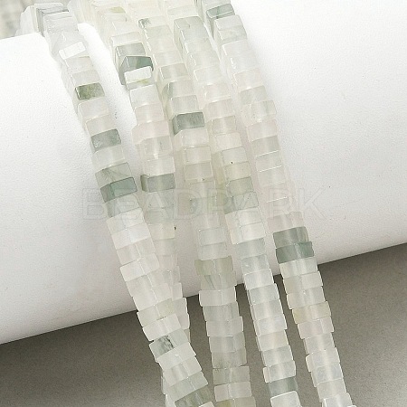 Natural Tianshan Cui Quartzite Beads Strands G-I394-A05-1