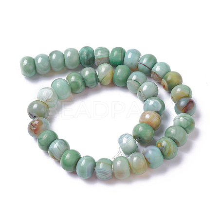 Natural Dyed Agate Imitation Turquoise Beads Strands G-P425-01A-01-1