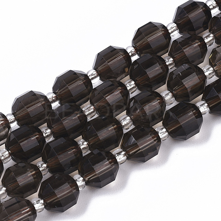 Natural Smoky Quartz Beads Strands G-R462-01-1