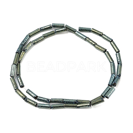 Electroplated Natural Lava Rock Beads Strands G-K388-03A-06-1