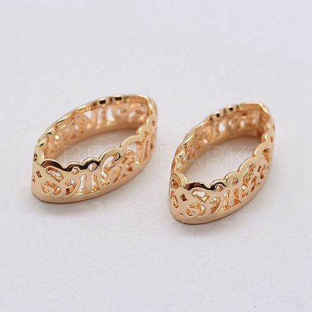 Brass Sew on Prong Settings KK-E753-05LG-7x15-1