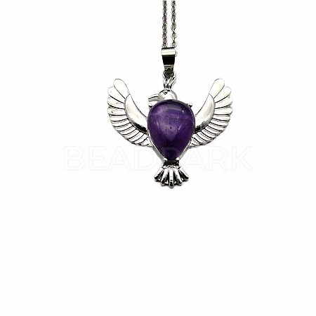 Peace Dove Water Droplet Crystal Necklace Pendant Fashion Ornament Simple Pendant VL5109-4-1