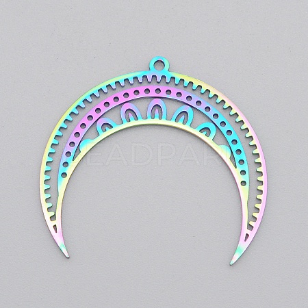 Ion Plating(IP) 304 Stainless Steel Pendants STAS-T056-LA523-1