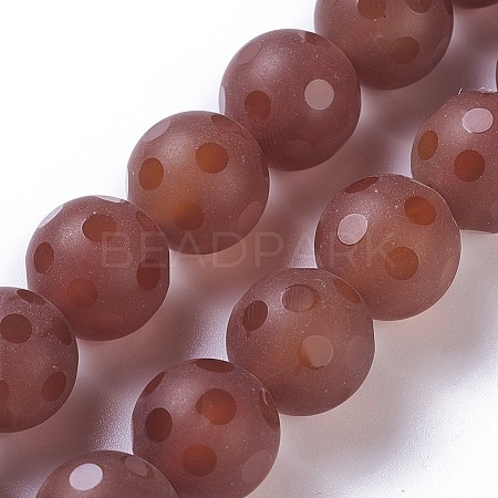 Natural Red Agate Beads Strands G-L505-06B-14mm-1