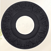 2Pcs Round Ring Imitation Leather Chandelier Base FIND-CN0002-09A-7
