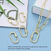 Brass Screw Carabiner Lock Charms ZIRC-E164-12G-7