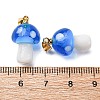 Handmade Lampwork Pendants LAMP-S069-08G-07-3