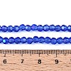 Electroplate Transparent Glass Beads Strands EGLA-A035-T4mm-L21-4