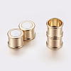 Bamboo Brass Magnetic Clasps X-KK-S097-29-2