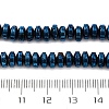 Electroplated Natural Lava Rock Beads Strands G-A256-E01-01H-4