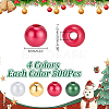 2000Pcs 2 Styles Imitation Pearl & Plating Acrylic Beads OACR-AR0001-32B-2
