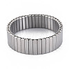 Non-Tarnish Stainless Steel Rectangle Stackable Stretch Bracelet BJEW-N017-029P-1