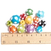 Opaque Acrylic Round Beads SACR-S146-12-24MM-2