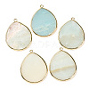 Natural Amazonite Pendants G-E526-01B-1