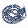 Electroplate Glass Beads Strands EGLA-T008-07F-2