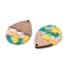 Resin and Walnut Pendants FIND-R051-15F-2