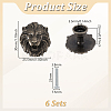 Lion Alloy Drawer Pull Handles LS-FIND-WH0816-038AB-2