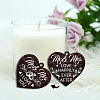 Wedding Double Sided Wooden Rotating Photo Frames with DIY Word Heart Charm DJEW-WH0076-003-3