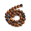 Natural Tiger Eye Round Bead Strands G-R200-12mm-4