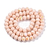 Electroplate Opaque Solid Color Glass Beads Strands EGLA-A044-P8mm-L05-3