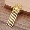 Brass Hair Comb Findings OHAR-PW0001-425G-1
