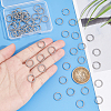 Unicraftale 60Pcs 304 Stainless Steel Open Jump Rings STAS-UN0052-45-4