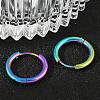 202 Stainless Steel Huggie Hoop Earrings EJEW-F111A-16mm-RC-3
