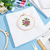 18CT Cotton Cross-stitch Fabric DIY-WH0021-13C-4
