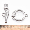 Non-Tarnish 304 Stainless Steel Toggle Clasps STAS-A092-05P-1-4