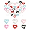 30Pcs 6 Colors Acrylic Beads SACR-YW0001-61-1