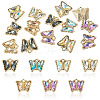 14Pcs Alloy Glass Pendants FIND-TADJ0001-08-1