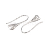 Rhomdium Plated 925 Sterling Silver Earring Hooks STER-NH0001-71A-P-2