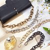 WADORN 4Pcs 4 Style Iron Bag Strap Chains FIND-WR0003-30-2