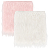 2Pcs 2 Colors Square Acrylic Fibers Carpet Mat AJEW-CN0003-11C-1