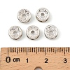 Iron Crystal Rhinestone Spacer Beads X-RB-A009-8MM-S-4