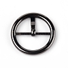 Flat Round Alloy Single Prong Roller Buckles FIND-WH0077-55-2