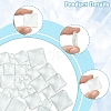 48Pcs 6 Styles Transparent Square Glass Cabochons GGLA-FS0001-06-3
