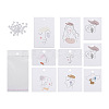 Fashewelry Rectangle Cardboard Earring Display Cards CDIS-FW0001-05-24