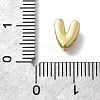 Brass Micro Pave Cubic Zirconia Letter Multi-Strand Links KK-D295-32G-22-3