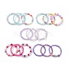 Acrylic Beads Stretch Bracelet Sets BJEW-JB09048-4