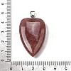 Natural Strawberry Quartz Pendants G-F820-04P-09-3